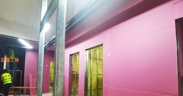 银川鼎龙音乐餐厅装修镹臻施工现场
