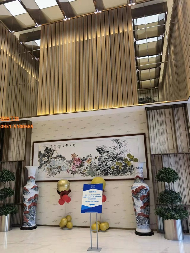 银川光耀宴会厅装修设计施工案例