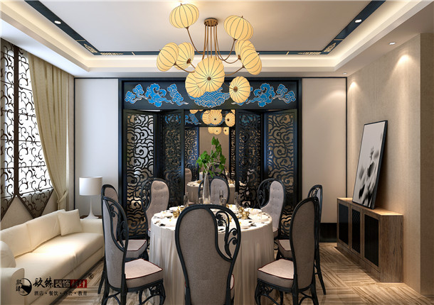 银川酒店餐厅设计效果图|镹臻设计