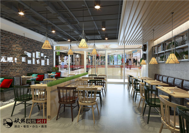 银川小吃店设计效果图|镹臻设计