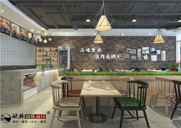 银川小吃店设计效果图|镹臻设计