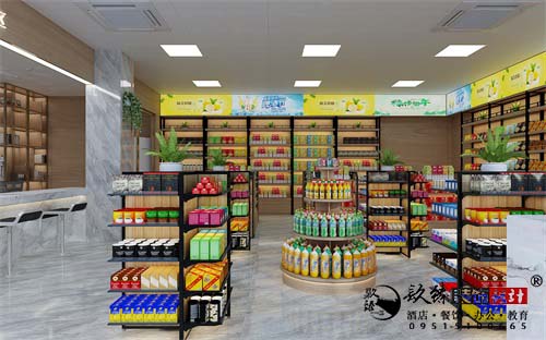 银川员工餐厅设计效果图|镹臻设计