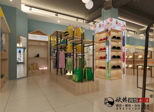 银川母婴店设计效果图|镹臻设计