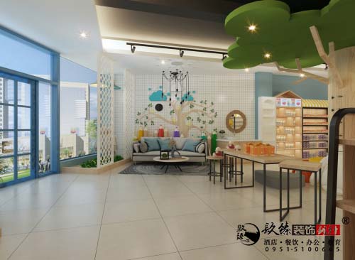银川母婴店设计效果图|镹臻设计