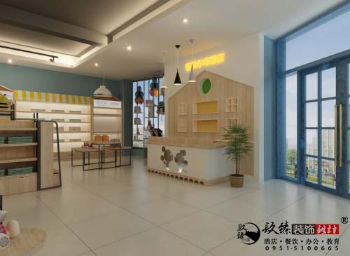 银川母婴店设计效果图|镹臻设计