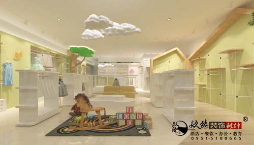 银川童装店设计效果图|镹臻设计