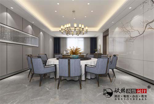银川餐厅设计效果图|镹臻设计
