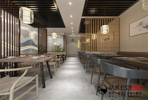 银川餐厅设计效果图|镹臻设计