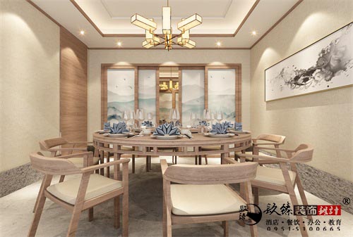 银川餐厅设计效果图|镹臻设计