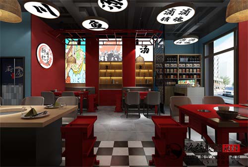 银川餐厅设计效果图|镹臻设计