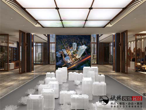 银川售楼部装修设计效果图|镹臻设计