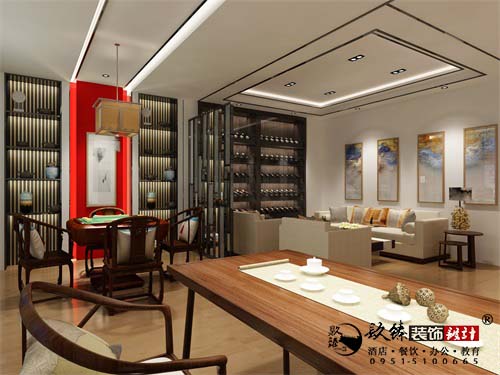 银川展厅装修设计效果图|镹臻设计