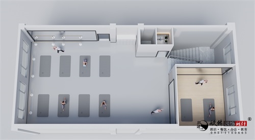 银川培训中心装修设计效果图|镹臻设计