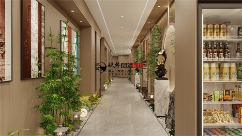 银川茶楼装修设计效果图|镹臻设计