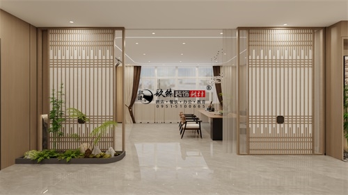 银川茶楼装修设计效果图|镹臻设计