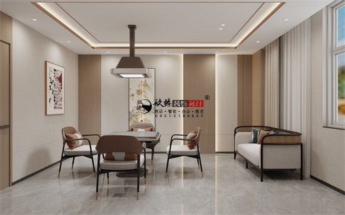 银川茶楼装修设计效果图|镹臻设计