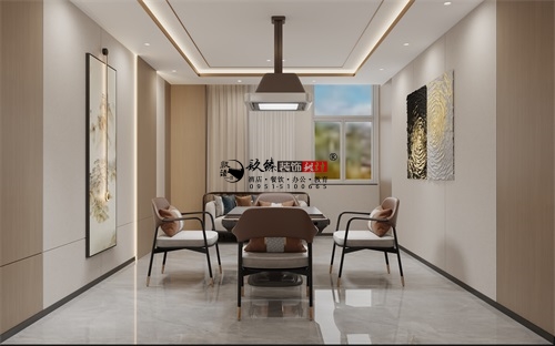 银川茶楼装修设计效果图|镹臻设计