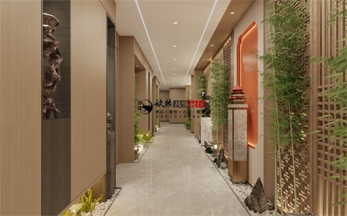 银川茶楼装修设计效果图|镹臻设计