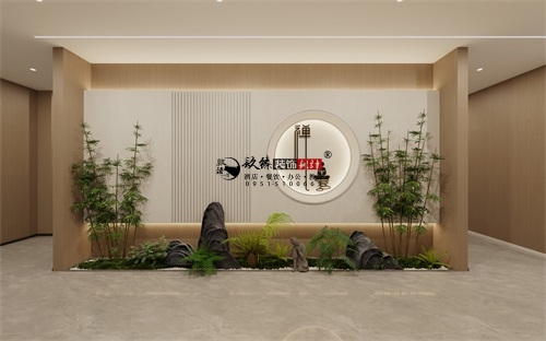 银川茶楼装修设计效果图|镹臻设计