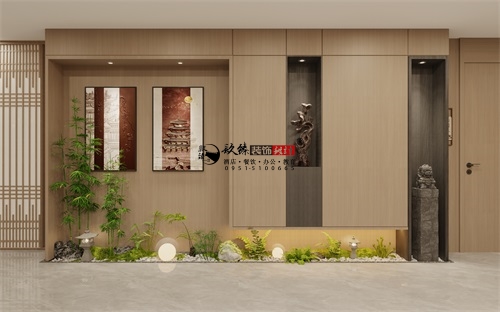 银川茶楼装修设计效果图|镹臻设计