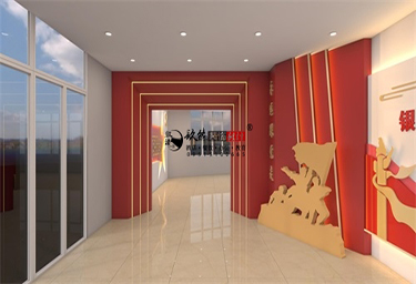 <b>银川职业学院党建展厅设计装修效果图方案鉴赏|银川设计装修公司</b>