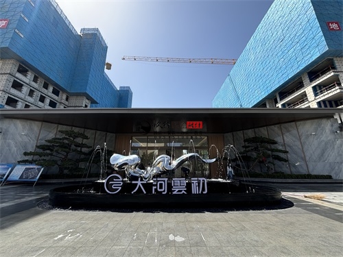 中卫大河雲初售楼部大堂设计装修实景|银川装修公司推荐