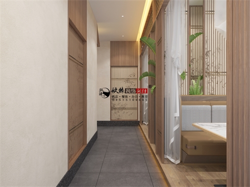 乌海纳新烤鸽餐厅设计装修效果图|镹臻装饰