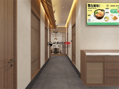 乌海纳新烤鸽餐厅设计装修效果图|镹臻装饰