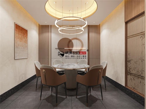 乌海纳新烤鸽餐厅设计装修效果图|镹臻装饰