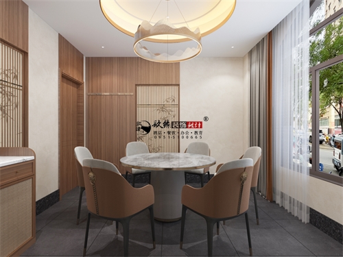 乌海纳新烤鸽餐厅设计装修效果图|镹臻装饰