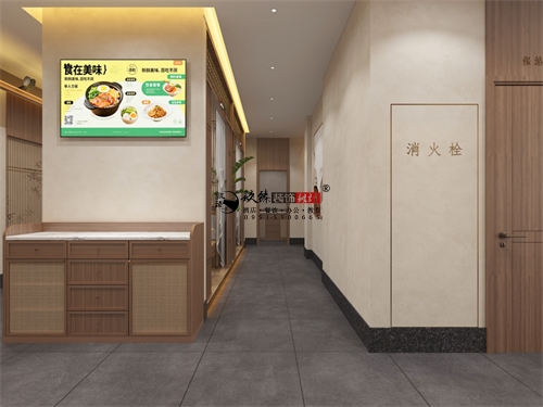 乌海纳新烤鸽餐厅设计装修效果图|镹臻装饰