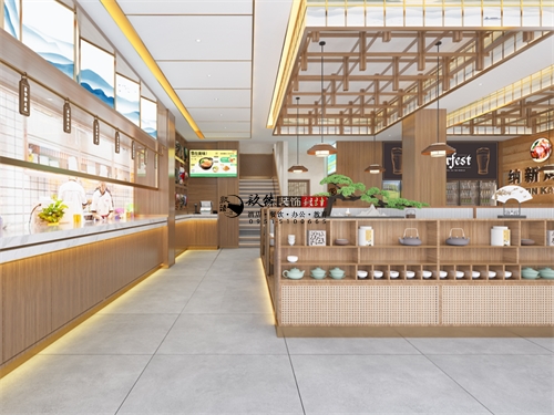 乌海纳新烤鸽餐厅设计装修效果图|镹臻装饰
