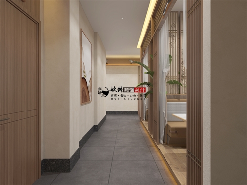 乌海纳新烤鸽餐厅设计装修效果图|镹臻装饰