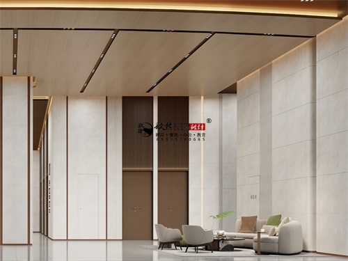 银川地产办公楼公区装修设计项目|镹臻设计