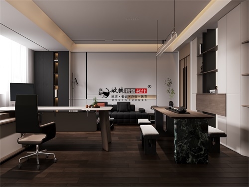银川办公楼装修设计项目|镹臻设计
