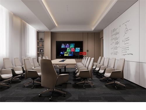 银川办公楼装修设计项目|镹臻设计
